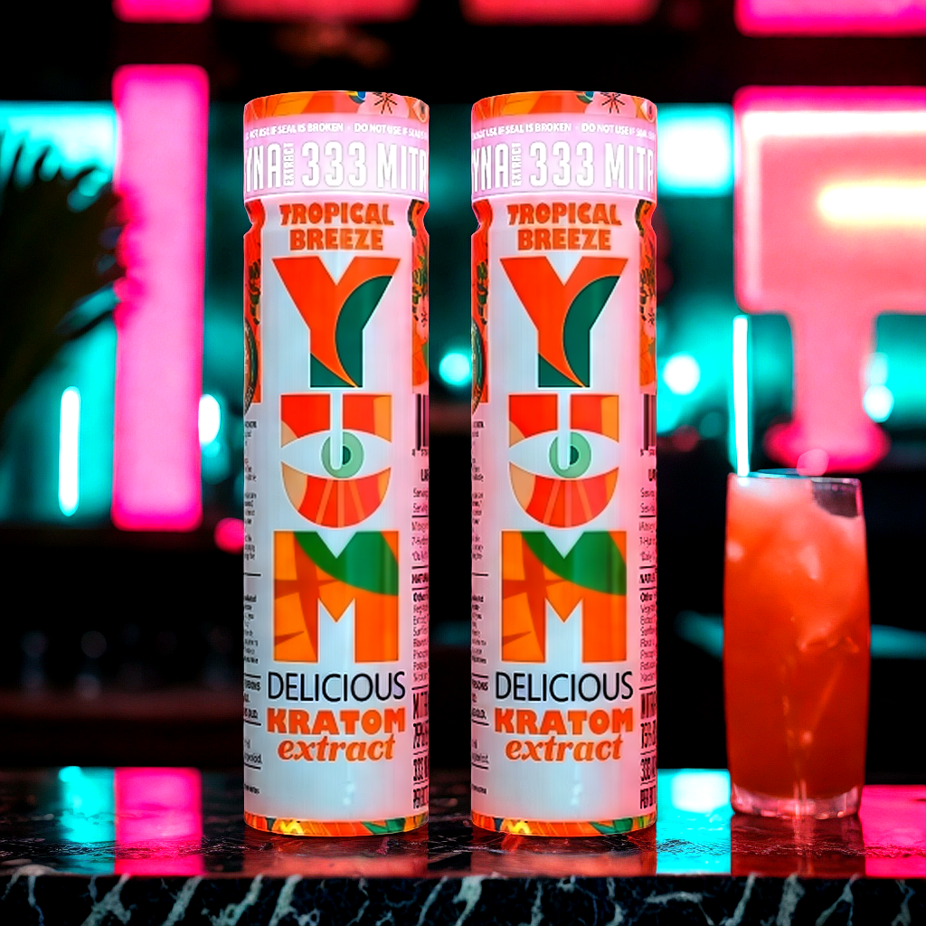 YUM Tropical Breeze twins pack for social energy without hangover