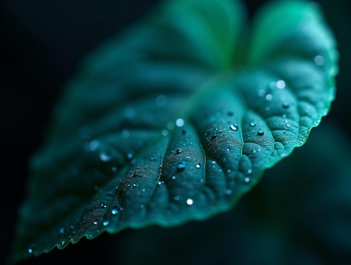 Macro view of plant alkaloids and natural botanical compounds