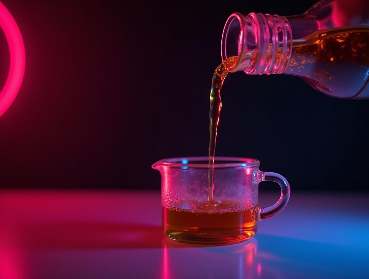 Close-up of kratom extract liquid being measured for first dose