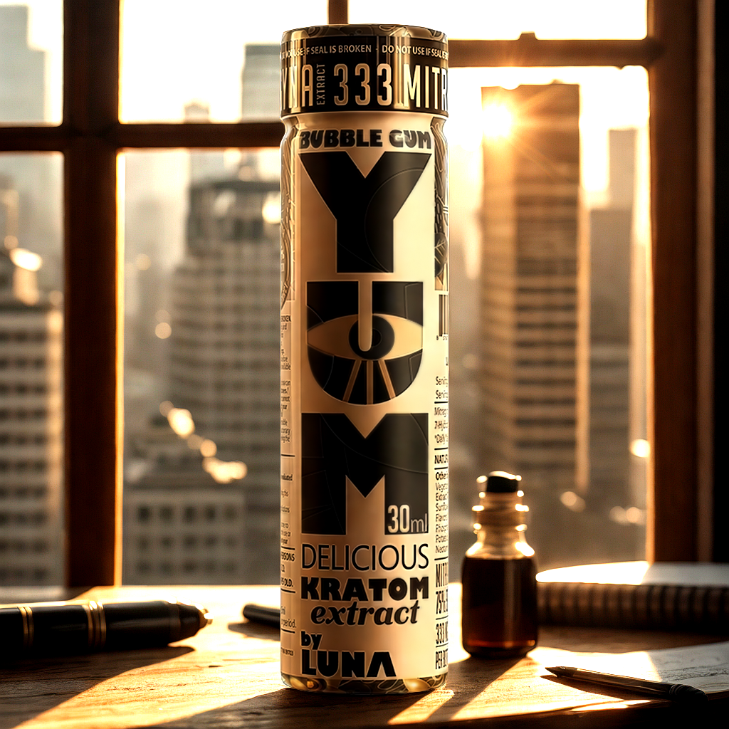 YUM Bubble Gum kratom shot for strategic workplace focus