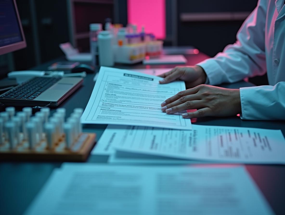 Workplace drug testing documentation and collection materials