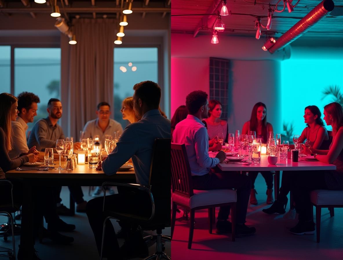 Comparison of different social situations requiring different approaches