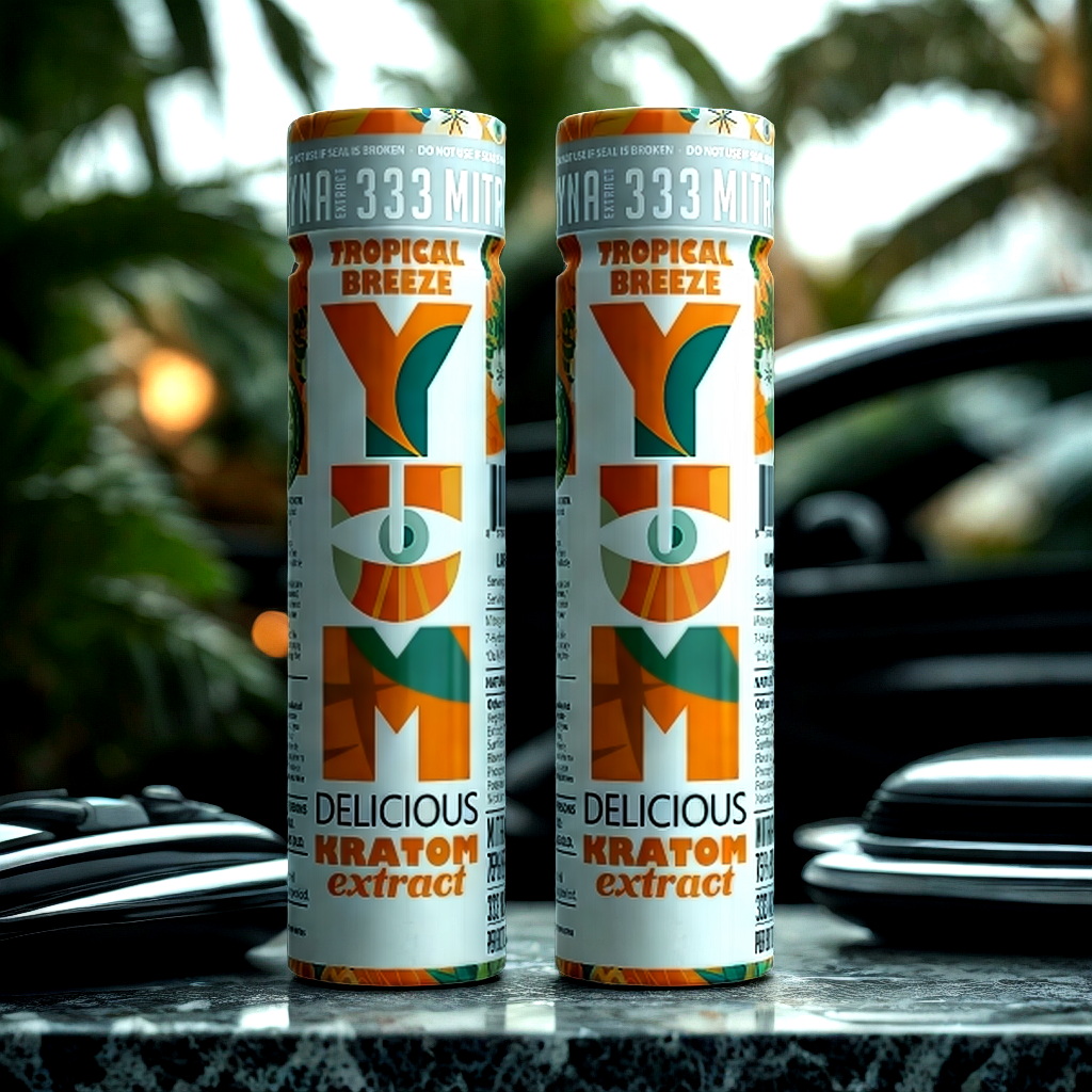 YUM Tropical Breeze kratom twins pack for responsible social choices