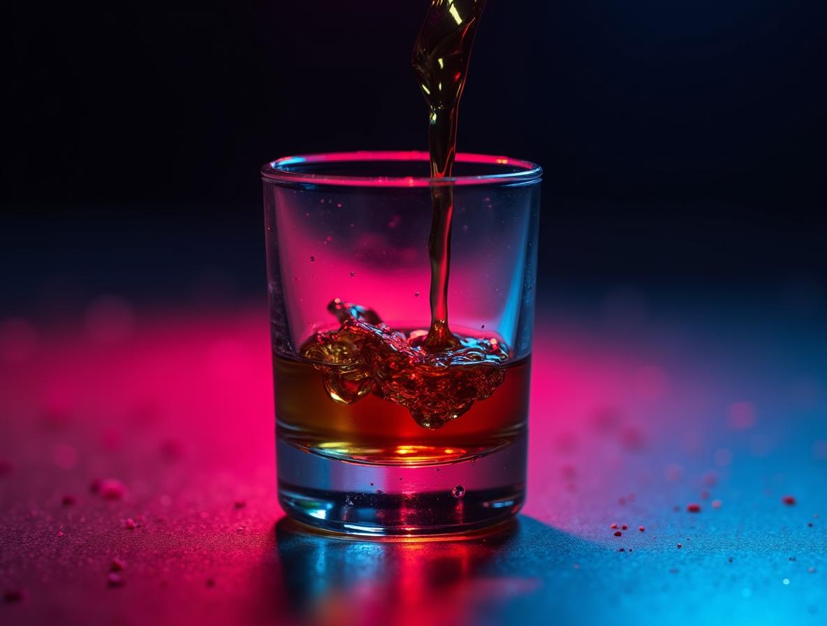 Premium kratom extract being poured showing quality liquid consistency