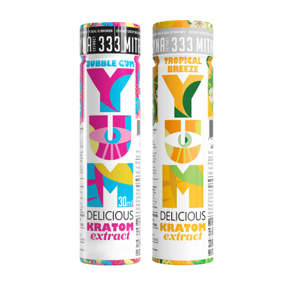 YUM kratom sampler pack with tropical styling showing product quality importance