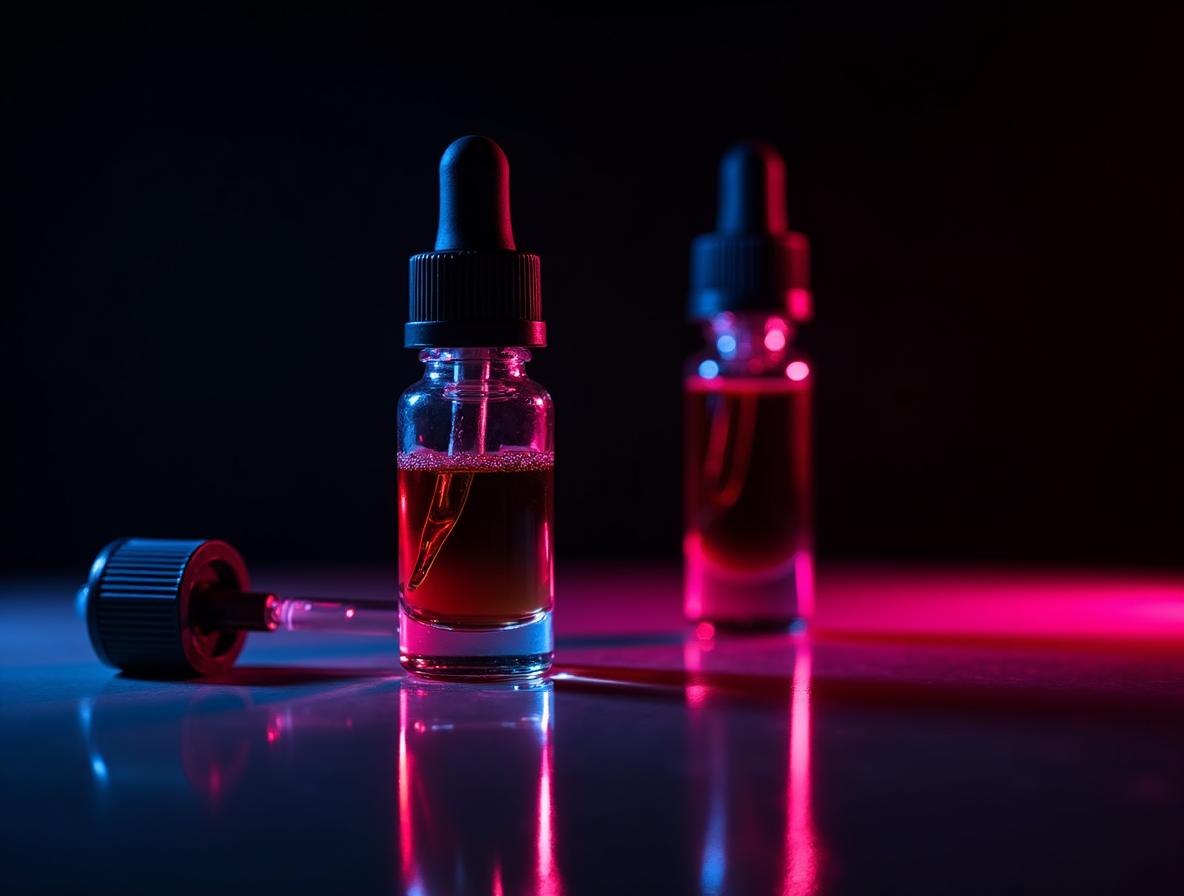 Premium kratom extract shots showing the concentrated liquid form