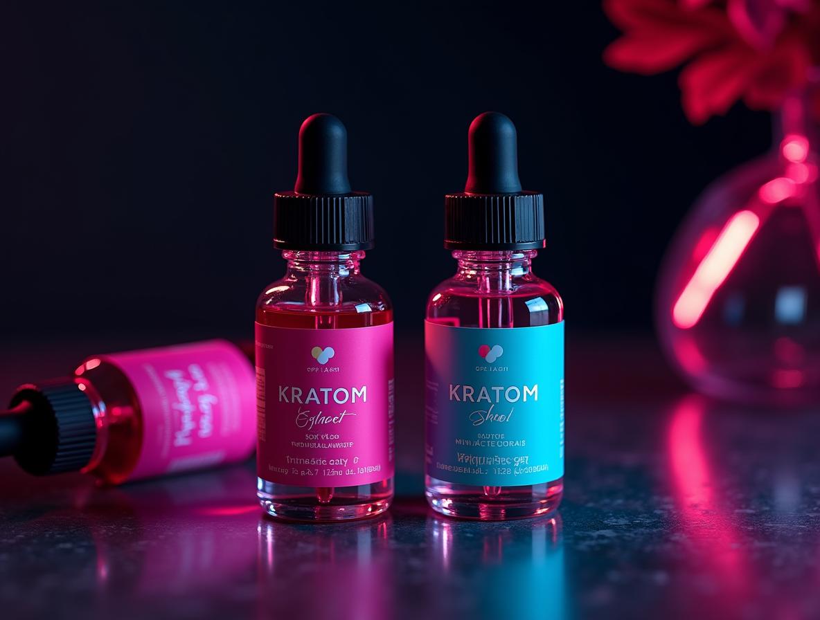 Premium kratom extract shots showcasing quality and taste innovation in kratom products