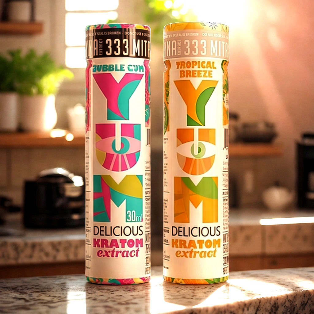 YUM kratom sampler pack for trying balanced energy effects