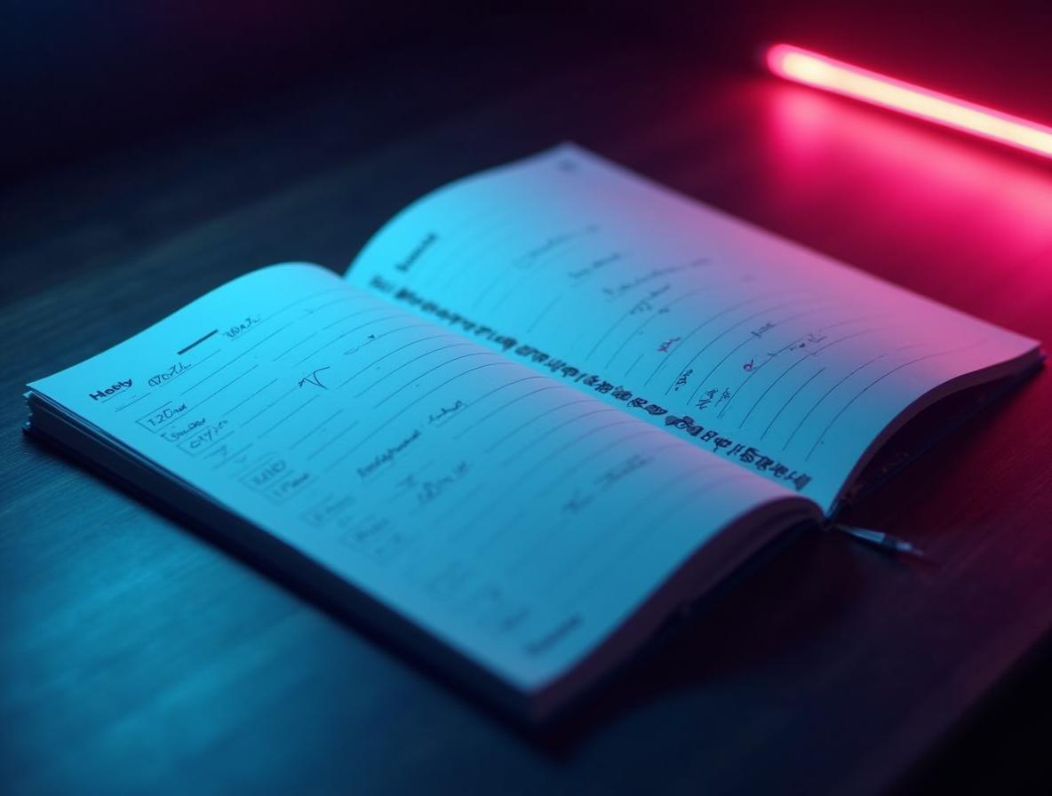 Weekly planner showing structured approach to cycling and rest days