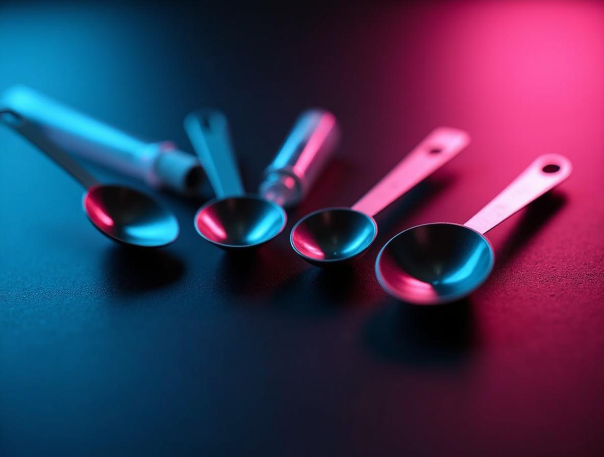 Various measuring tools showing importance of precise kratom dosing