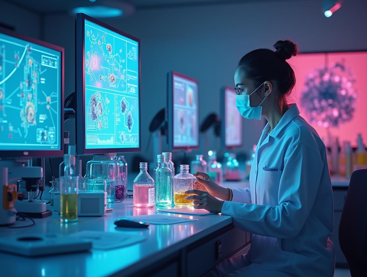 Laboratory testing equipment used for kratom alkaloid analysis and quality verification