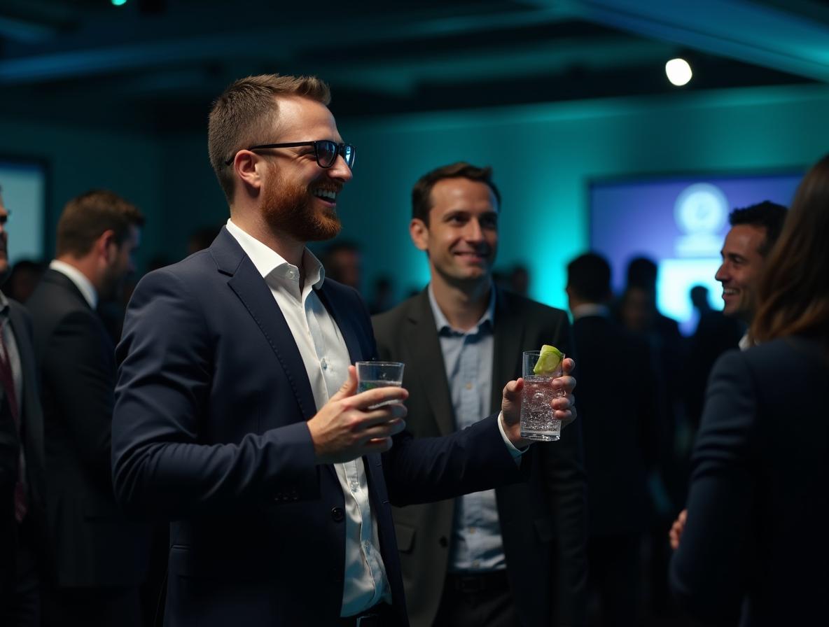 Professional networking confidently while staying sharp