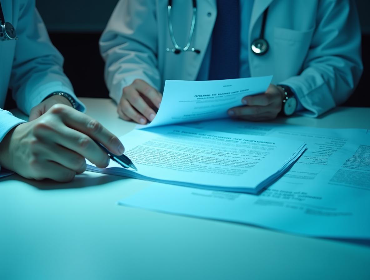 Official medical documents and FDA warnings about kratom on clinical desk