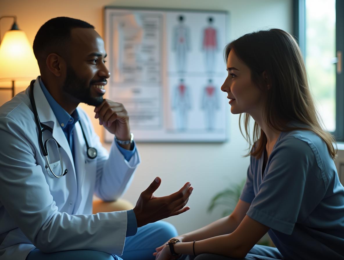 Doctor and patient having open discussion about botanical supplements
