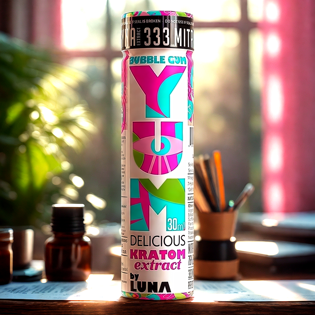 Bubble Gum kratom shot for first-time self-experimentation protocol