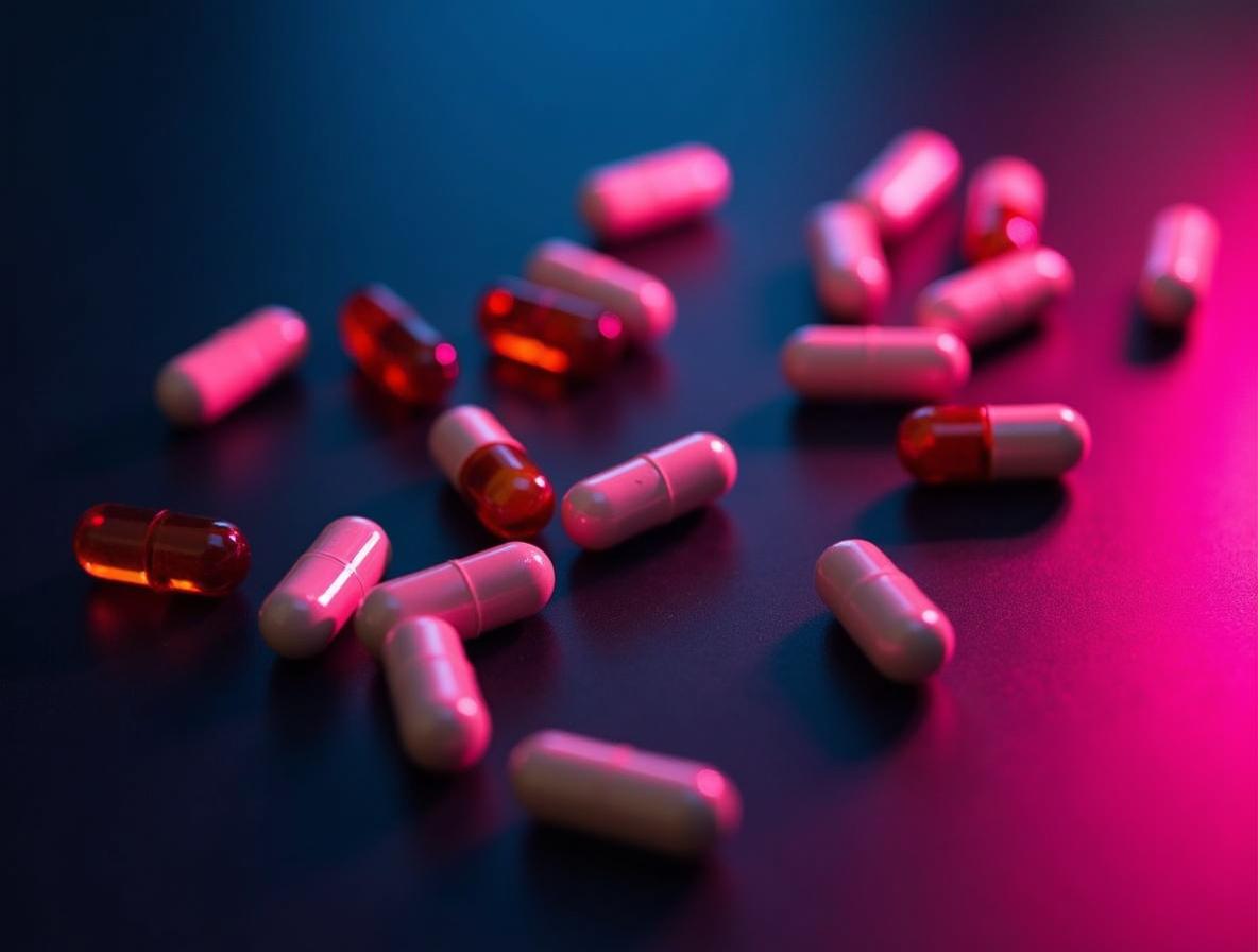 Vitamin and mineral supplements with dramatic lighting showing the deficiency correction category